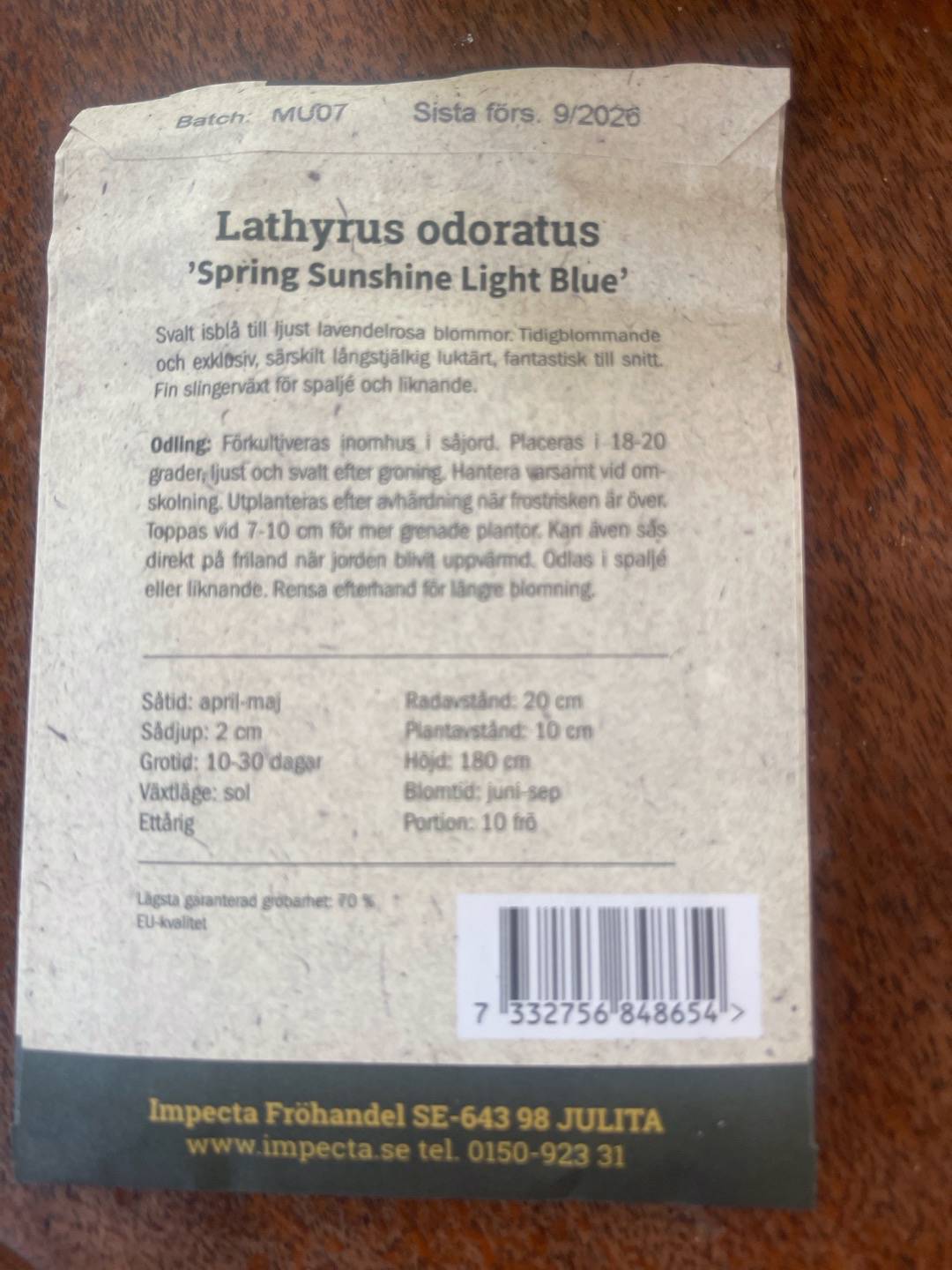 Bivänlig trädgård i Johannesdal